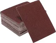 X AUTOHAUX Universal 4.49Inch x 5.51Inch 60 Grit Sanding Discs Hook & Loop Sanding Sheets Aluminum Oxide 50 Pcs
