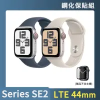 在飛比找momo購物網優惠-鋼化保貼組【Apple】Apple Watch SE2 20