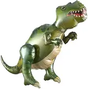 Giant 3D Dinosaur Balloon for Birthday Party Decorations, 32.7inch Cute Self Standing Dino Balloons, Aluminium Foil Balloons for Kids Adults Birthday Party Graduation Supplies Decor Tyrannosaurus