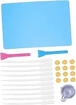 in-one Epoxy Resin Making Kit Silicone Pad Cups Scrapers Droppers for Beginners