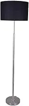 Floor Lamp European Floor Lamps 62in Floor Lanp with Cloth Shade Tall Floor Lamp Steel Brushed Base Standing Lamp for Bedroom Lamp Classic Elegance
