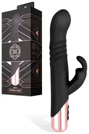 Rosy Gold Nouveau 9.4" Thrusting Rabbit Vibrator