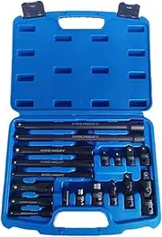 Whtkoph 18 -piece Unit Socket Extension Assembly, The Multifunctional Premium of Accessory Accessories Includes 1/4 "3/8" 1/2 "