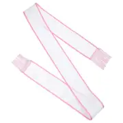 1 Pcs Blank Sash with Tassels Plain Birthday Sash Party for Women Pink