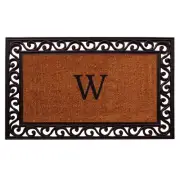 Home & More 100061830W Rembrandt Monogram Doormat (Letter W)