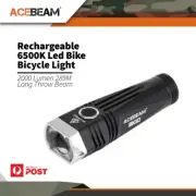 Acebeam Bk10-6000k 2000 Lumen Rechargeable Led Bike Light 289m Long Throw Beam