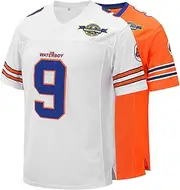 [NANQUAN] Micjersey Eway Waterboy Football Jersey, Stitched #9 Bobby Boucher 50th Anniversary Movie Football Jerseys S-XXXL, White, Large