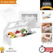 15 White Cupcake Boxes - Eco-Friendly Clear Window Holders for Parties & Events