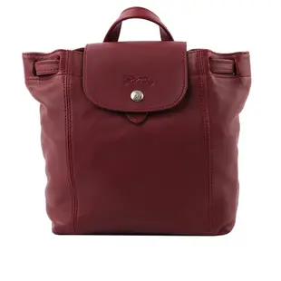 LONGCHAMP LE PLIAGE CUIR小羊皮後背包(XS)(酒紅色) 1306 737 945 廠商直送