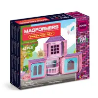 在飛比找momo購物網優惠-【Magformers】磁性建構片-迷你屋(夢幻粉色系)