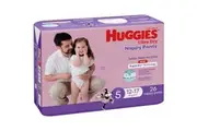 Huggies Ultra-Dry Nappy Pants Size 5 Girl (12-17kg) 26's