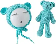 Jastore Infant Newborn Photography Prop Photo Crochet Boys Girls Knit Toy Rabbit Hats