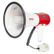 PylePro PMP58U Megaphone Speaker with Talk & Siren Modes, Handheld Microphone,