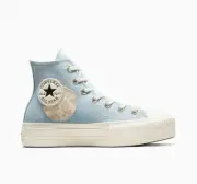 NEW Converse Chuck Taylor All Star Lift Platform Denim Patchwork Women's
