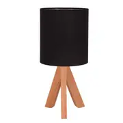 Cassy Tripod Timber Table Lamps Black | Marden Designer