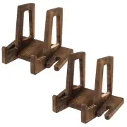 Wood Display Stand Adjustable Size Cook Book Stand Non-Slip Recipe Book Holderఇ