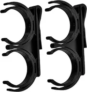 BESPORTBLE 2 Pcs Golf Clip Ball Clip Ball Marker Hat Clip Golf Bag Accessories Golf Ball Holder for Waist Golf Fixed Clip Golf Organizer Golf Ball Clamp Ball Tee Holder Plastic Black