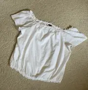 NWT 100% Cotton Women’s White Eyelet-Style Top Lane Bryant Plus Size 26/28