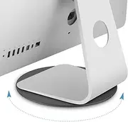 Matt Aluminum Base Rotating Computer Monitor for The Use of The Home Office