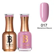 Billionaire Gel Polish UV LED & Nail Lacquer Duo 017 Meracious Mauve 15ml