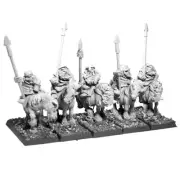 Imperial Dwarf Cavalry With Spears X5 28mm Metal Unpainted