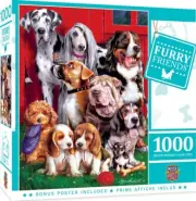 Masterpieces 1000 Piece Jigsaw Puzzle - Furry Friends - Sitting Pretty