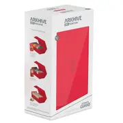 Ultimate Guard Arkhive 800+ Xenoskin Flip Case Standard Size Deck Box (Monocolour Red)