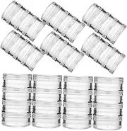 CHILDWEET Travel Size Leakproof Jars 16pcs Storage Containers for Creams Lotion Shampoo Portable Organizers Small Lids