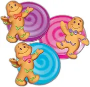 Eureka Candy Land Assorted Paper Cut-Outs, 12 Each of 3 Different Designs, 36-Piece