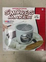 Casamoda S'mores Maker Indoor Outdoor Smores Set White Marshmallow Roaster NEW