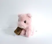 Eco Nation by Aurora Mini Pig Plush Stuffed Animal 5" Pink NWT