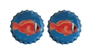 Beer Bottle Caps - Nemo Clownfish - 1 Pair