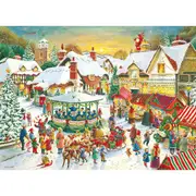 2x500pc Ravensburger Christmas Collection No1 Family Jigsaw Puzzle 49x36cm