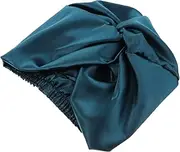 WOONEKY Silk Sleep Bonnet for Women Soft Hair Cap Elastic Large Shower Hat for Long Hair Women's Silk Bonnet