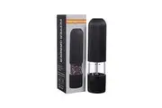 Single Pack Electric Salt & Pepper Grinder Mills Shakers Black