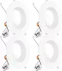 Sunco 4 Pack Retrofit LED Recessed Lighting 6 Inch, 5000K Daylight, Dimmable Can