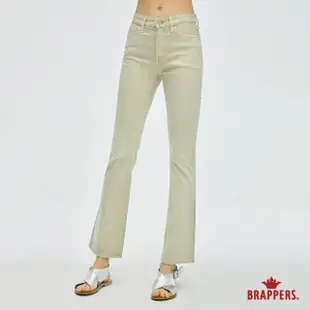 【BRAPPERS】女款 Color Life色褲系列-中腰彈性九分喇叭褲(綠)