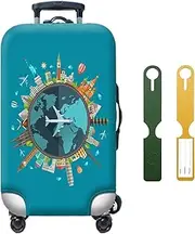 [POATOW] Luggage Cover Protector,Suitcase Cover Protector with Luggage Tag,Suitcase Protector Baggage Covers Travel Accessories Hard Shell Case Protectors