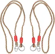 2PCS Tree Swing Ropes- Length Hammock Tree Swings Hanging Strap Adjustable Nylon Rope Hammock Chair Straps Hanging Rope,for Indoor Outdoor Swings, Hammocks, Swing Chairs & Accessories