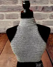 New style Chain mail Stylish Halter | 10 mm | Aluminum | Butted Bra Festive