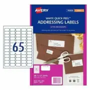 4 x Avery 936034 Inkjet J8651 Mini Address Labels 65 per Sheet 25 Sheets 65 UP