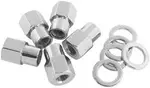 Aeroflow 0.550 Shank Open Nuts M12X1.25Chrome M12 X 1.25mm Wheel (5) - AF3035-6000