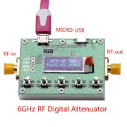 6Ghz RF Digital Attenuator 30DB Step 0.25DB OLED Pogrammable Attenuator Module F