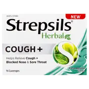 [Strepsils & Strepfen] Strepsils Herbal Cough Lozenges Fresh Menthol 16 Pack