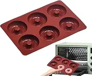 Silicone Donut Pan for Baking - Donut Cake Making Mold | Safe and Harmless Cooking Accessories for Puddings, Pastries, Chocolates, Jellies, Candies