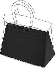 [DGAZ] Purse Pillow Shaper Insert,Luxury Handbag Tote Shapers, Memory Sponge- Fits Birkin 25/30/35/40 Bag (Black, BK25)