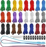 [BDS-HOME] 24pcs 12colors Flat Drawstring Cord Replacement, Clothing Hoodie Drawstring with Three Drawstring Threading Devices, Sweatshirt, Sweatpants, Casual Pants, Rope Replacement (48inch Long)