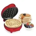 Nostalgia Mini Santa Waffle Maker NIB Non Stick Easy Clean