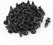 uxcell 50pcs 8mm Plastic Push Rivet Bumper Fastener Pin Clips Retainer Clips
