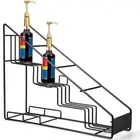 Countertop Syrup Organizer Strong Laod Bearing Coffee Rack Metal Bottle Stand